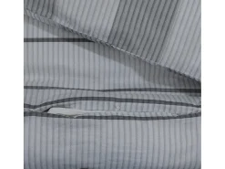 Ropa De Cama-Juego de funda nórdica algodón 140x200 cm ES250497 Gris