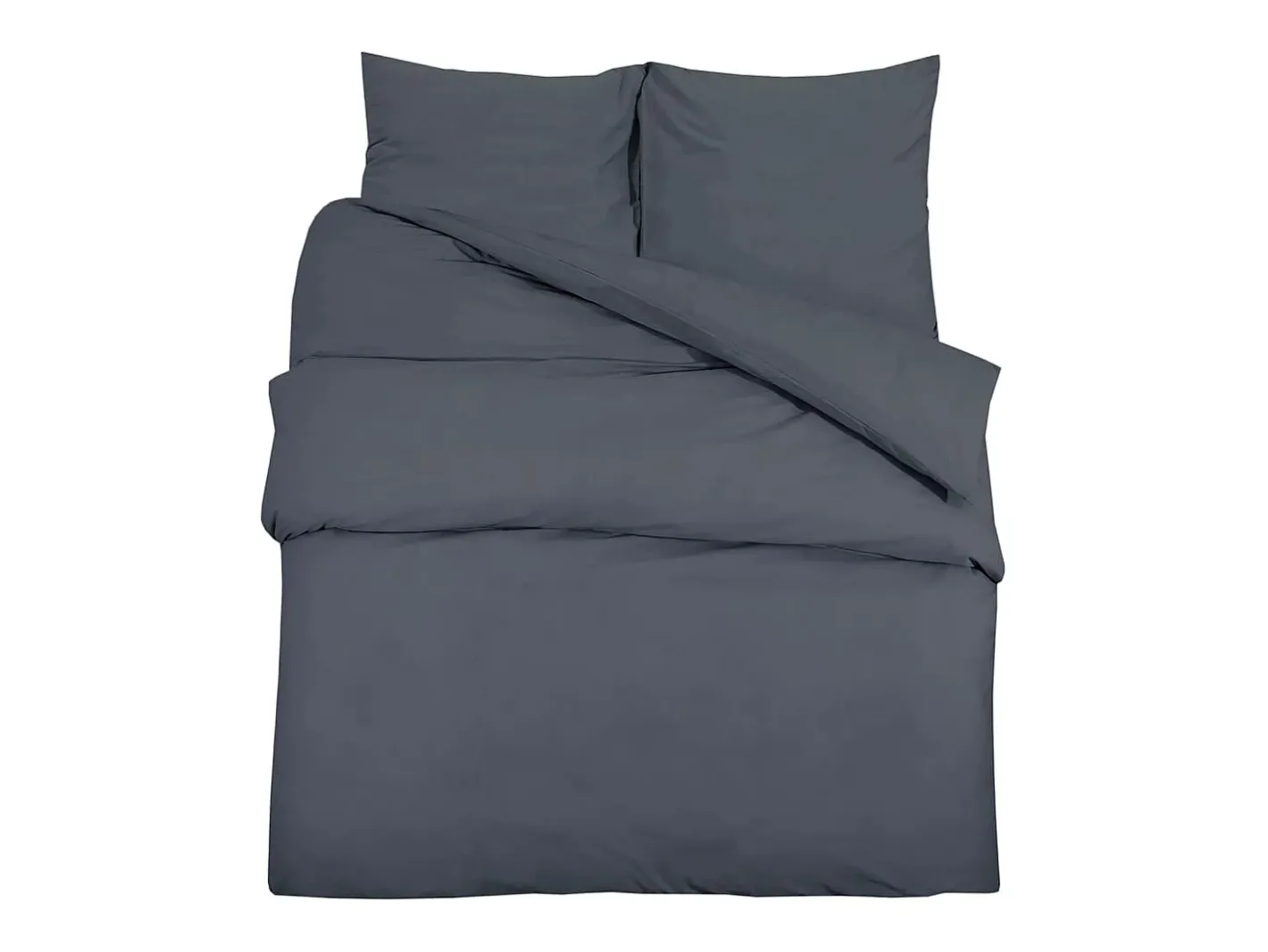 Ropa De Cama-Juego de funda nórdica algodón 200x220 cm ES956259 Gris antracita