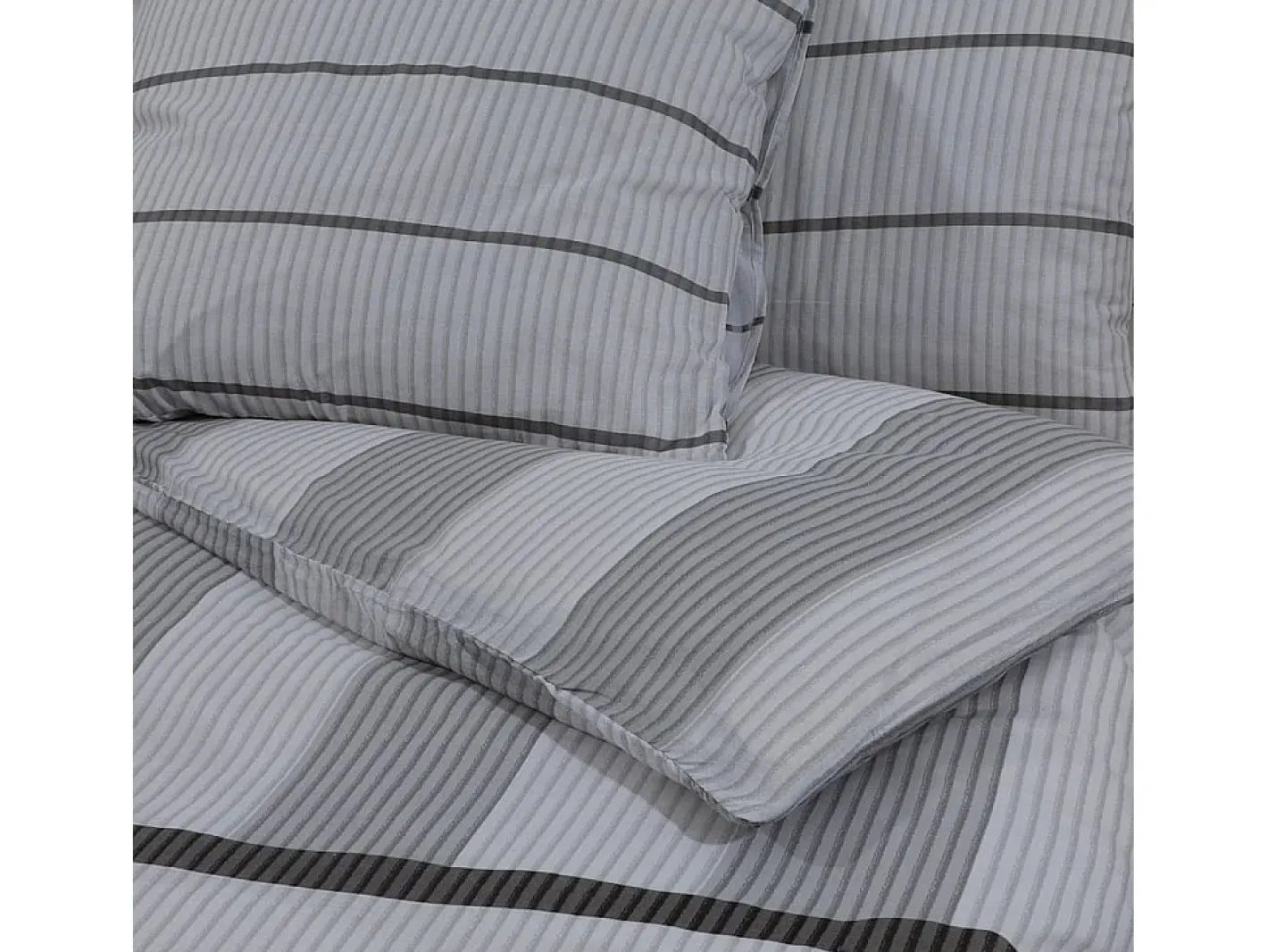 Juego de funda nórdica algodón 260x240 cm ES808544 Gris
