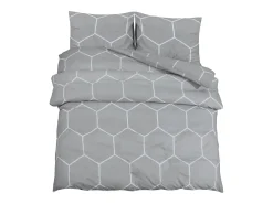 Online Juego de funda nórdica algodón 260x220 cm ES977456 Gris