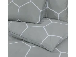 Online Juego de funda nórdica algodón 260x220 cm ES977456 Gris
