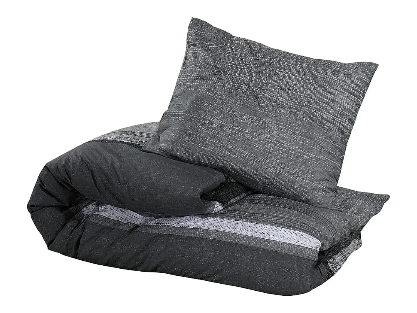 Juego de funda nórdica algodón oscuro 200x200 cm ES721456 Gris Sale