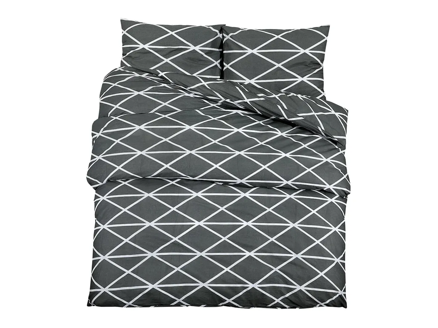 Juego de funda nórdica algodón 135x200 cm ES350977 Gris Sale