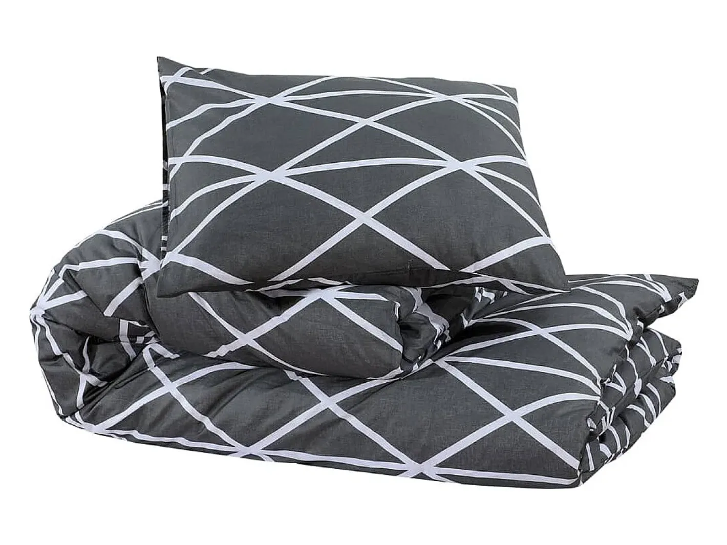 Juego de funda nórdica algodón 135x200 cm ES350977 Gris Sale