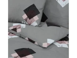 Ropa De Cama-Juego de funda nórdica algodón 260x220 cm ES963807 Gris