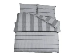 Discount Juego de funda nórdica algodón 260x220 cm ES261025 Gris