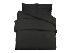 Ropa De Cama-Juego de funda nórdica algodón 200x200 cm ES687844 Negro