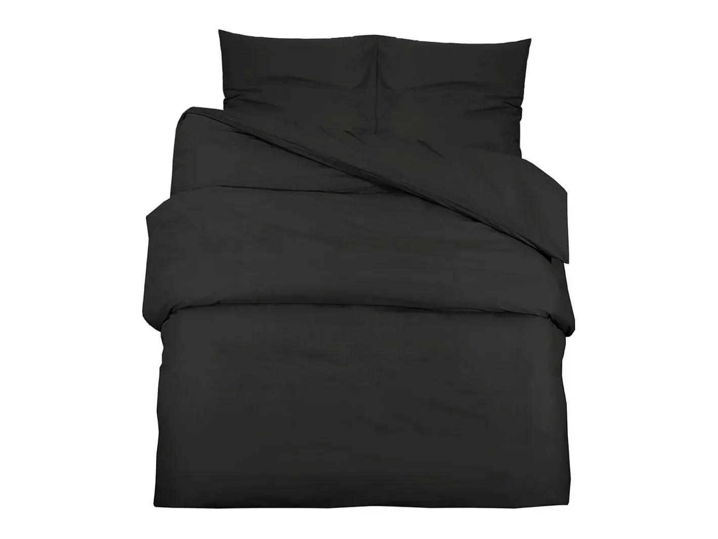 Ropa De Cama-Juego de funda nórdica algodón 200x200 cm ES687844 Negro