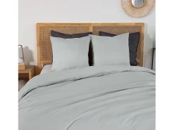 Sweeek Ropa De Cama-Juego de funda nórdica de algodón estaño Plateado
