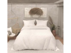 Sale Soleil d'ocre Juego de funda nórdica de microfibra 3D 240x220 cm MAYA , por Blanco