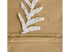 Sweeek Ropa De Cama-Juego de funda nórdica de algodón y blanco de 2 plazas Mostaza