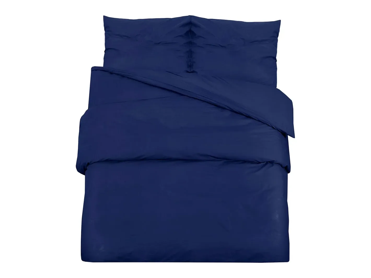 Ropa De Cama-Juego de funda nórdica microfibra ligera marino 200x200 cm ES818559 Azul