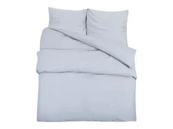Clearance Juego de funda nórdica microfibra ligera 155x220 cm ES879333 Gris