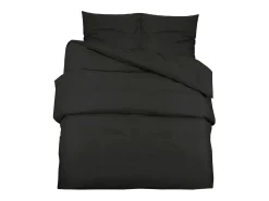 Ropa De Cama-Juego de funda nórdica microfibra ligera 140x200 cm ES955053 Negro