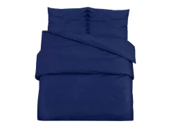 Ropa De Cama-Juego de funda nórdica microfibra ligera marino 200x200 cm ES393077 Azul