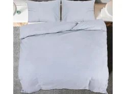 Ropa De Cama-Juego de funda nórdica microfibra ligera 220x240 cm ES103527 Gris