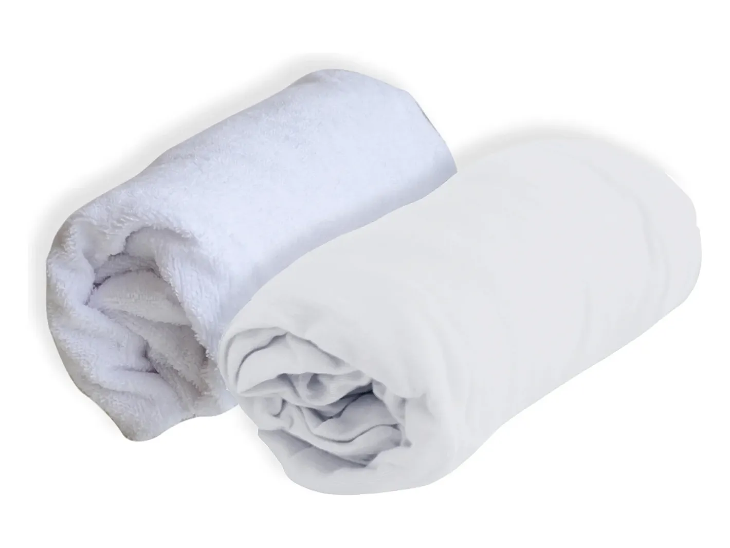 Juego de Sábana Bajera Alese y 60 x 120 cm - Poliuretano - Impermeable y Transpirable Blanco Best
