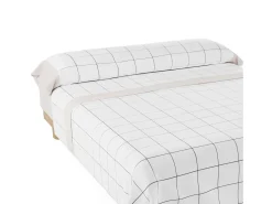 Ropa De Cama-Juego de Sábanas Cuadros Beig - Nalui Beige