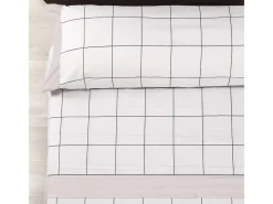 Ropa De Cama-Juego de Sábanas Cuadros Beig - Nalui Beige
