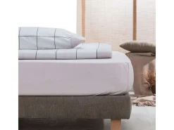 Ropa De Cama-Juego de Sábanas Cuadros Beig - Nalui Beige
