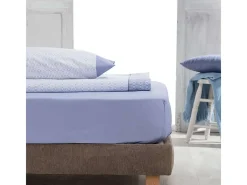 Ropa De Cama-Juego de Sábanas Flores - Nalui Azul