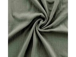Douceur d'intérieur Juego de sábanas de gasa de algodón 260 x 240 cm Caqui Sale