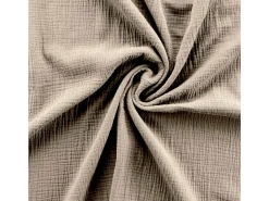 Douceur d'intérieur Juego de sábanas de gasa de algodón 260 x 240 cm Beige