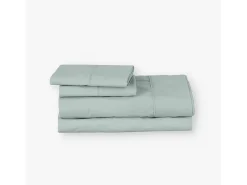 Morfeo Descanso Ropa De Cama-Juego de sábanas ecológicas algodón 100% orgánico 200x190/200 cm Verde