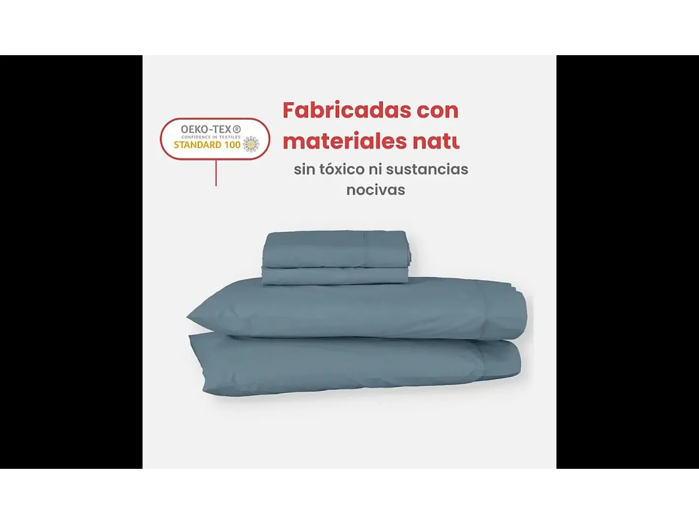 Sale Morfeo Descanso Juego de sábanas ecológicas algodón 100% orgánico 160x190/200 cm Gris