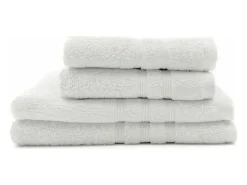 Today Ropa De Cama|Textil De Baño-Juego de Toallas 4 Piezas Blanco