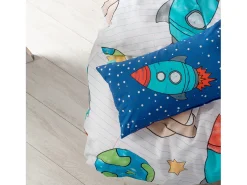 Happyfriday Ropa De Cama-Juego nórdico 2 piezas 155x220 cm (Cama 80/90) Space rocket Multicolor