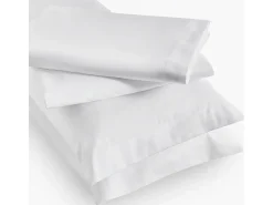 PIKOLIN Ropa De Cama-Juego sábanas 150x200cm | HOME | Algodón | 300 hilos | Blanco