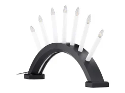 New ebuy24 Kebnekaise - Soporte de adviento eléctrico con 7 luces, color . Negro