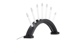 New ebuy24 Kebnekaise - Soporte de adviento eléctrico con 7 luces, color . Negro