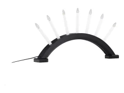 New ebuy24 Kebnekaise - Soporte de adviento eléctrico con 7 luces, color . Negro