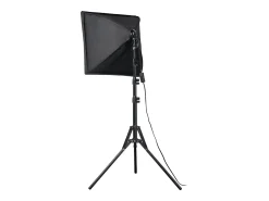 Kit de Iluminación Softbox SucceBuy, 41 x 41 Cm, 3000-6500K Ajustable para la Toma de Fotos Negro