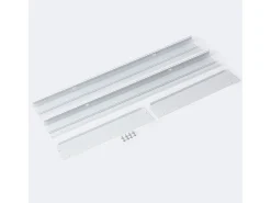 Ledkia Plafón-Kit de Superficie Paneles 120x60 cm con Tornillos Blanco
