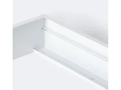 Ledkia Plafón-Kit de Superficie Paneles 120x60 cm con Tornillos Blanco