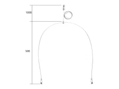 Ledkia Plafón-Kit de Suspensión 'Y' Paneles LED Plateado