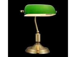 Maytoni Kiwi Lámpara de Mesa Banker Latón, 1 Luz, E27 Camel New