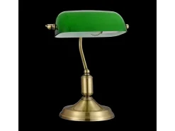 Maytoni Kiwi Lámpara de Mesa Banker Latón, 1 Luz, E27 Camel New