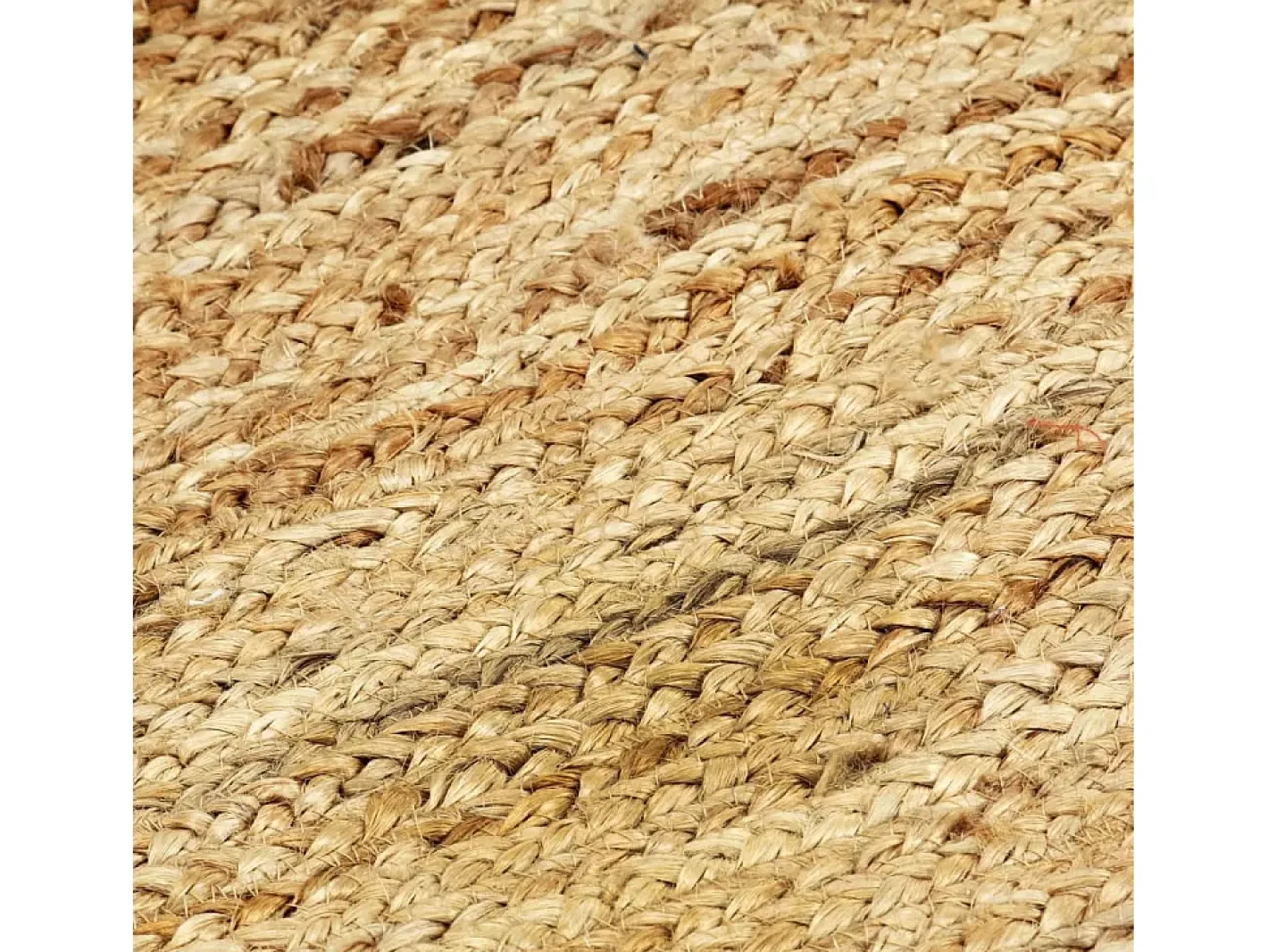 Garden Furniture Alfombra De Salón-Kylva Alfombra de yute tejida a mano natural 120x180 cm Marru00f3n