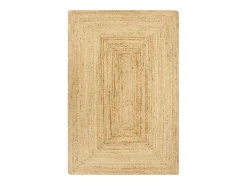 Garden Furniture Alfombra De Salón-Kylva Alfombra de yute tejida a mano natural 120x180 cm Marru00f3n