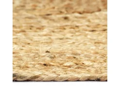 Garden Furniture Alfombra De Salón-Kylva Alfombra hecha a mano de yute 180x250 cm Marru00f3n