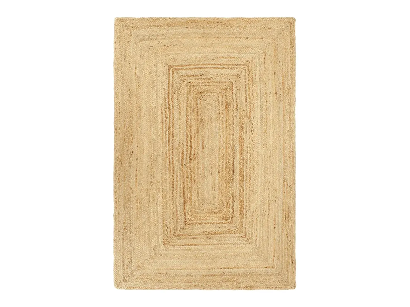 Hot Garden Furniture Kylva Alfombra hecha a mano de yute 200x300 cm Marru00f3n