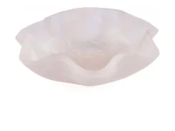 Bazar Bizar Vajilla|Presentación Y Servicio-La Ensaladera Orgánica De Resina - Rosa Blanco Rosa / Blanco