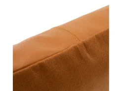 Bazar Bizar La Funda de Cojín de Cuero de Cuatro Paneles - lo - 40x40 Camel New