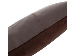 Online Bazar Bizar La Funda De Cojín De Cuero De Seis Paneles - Chocolate - 30x50 Marru00f3n chocolate