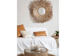 Online Bazar Bizar La Funda De Cojín De Cuero De Cuatro Paneles - lo - 60x60 Camel
