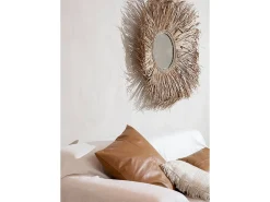 Online Bazar Bizar La Funda De Cojín De Cuero De Cuatro Paneles - lo - 60x60 Camel